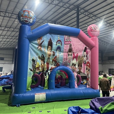Commercial Inflatabile Bounce House Castle Combo Inflatabile Bouncy Jumping Castle con trampolino di ostacoli