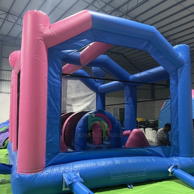 Commercial Inflatabile Bounce House Castle Combo Inflatabile Bouncy Jumping Castle con trampolino di ostacoli