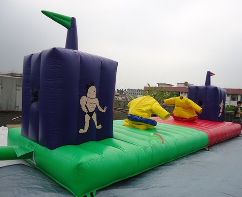 Gonfiabile di alta qualità Gioco Carnevale Casa di rimbalzo Tute Sumo Corsa con il Bungee per adulti e bambini ﻿
