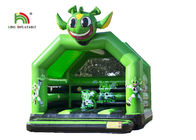 Annuncio pubblicitario verde il castello rimbalzante/bambini gonfiabili di 2,1 di Ft bambini dell'astronauta che saltano castello