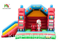 Faccia scorrere il tipo castello di salto gonfiabile del trampolino del camion dei vigili del fuoco per i bambini dell'interno