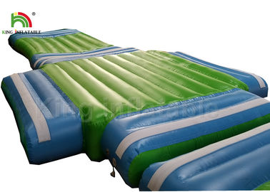 PVC di 0.9mm Platone parco gonfiabile dell'acqua del parco dell'acqua di 43m * di 45 con la torre di guardia per gli adulti