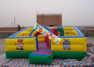 I bambini giocano il campo da giuoco/città gonfiabili di divertimento con la tela cerata del PVC di 0.55mm - di 0.45mm