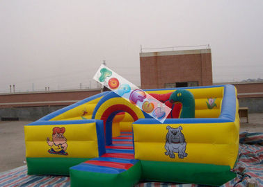 I bambini giocano il campo da giuoco/città gonfiabili di divertimento con la tela cerata del PVC di 0.55mm - di 0.45mm