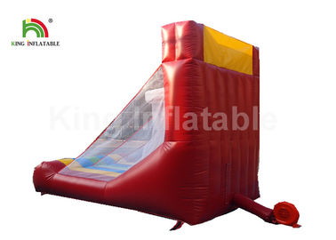 Giochi gonfiabili di sport di pallacanestro del tiro triplo rosso del cerchio per affitto ignifugo