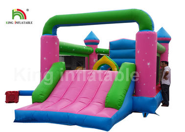 Principessa durevole Inflatable Commercial Bounce Houses di rosa del PVC per i bambini Activites all'aperto