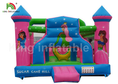 Principessa durevole Inflatable Commercial Bounce Houses di rosa del PVC per i bambini Activites all'aperto