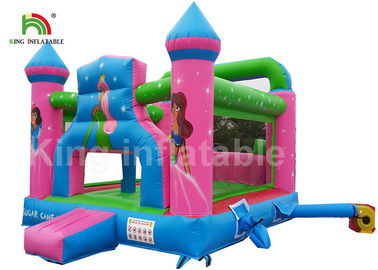 Principessa durevole Inflatable Commercial Bounce Houses di rosa del PVC per i bambini Activites all'aperto