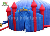 Tenda gonfiabile di evento della prova dell'acqua blu con il ventilatore/tenda all'aperto della cupola di esplosione