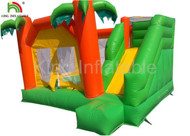 Castello di salto gonfiabile divertente del PVC di tema 0.55mm della foresta pluviale per i bambini/adulto