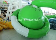 Giocattolo di galleggiamento gonfiabile dell'acqua di Saturn del UFO di forma tela cerata verde/bianca del PVC per scalare