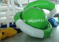 Giocattolo di galleggiamento gonfiabile dell'acqua di Saturn del UFO di forma tela cerata verde/bianca del PVC per scalare