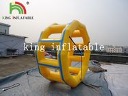 cerchio di giallo della tela cerata del PVC di 0.9mm/giocattolo gonfiabili acqua del rullo per i giochi dell'acqua di divertimento