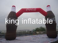 Arché gonfiabili di forma della bottiglia della coca-cola per la pubblicità/arco gonfiabile dell'entrata