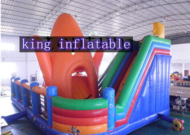 Parco di divertimenti gonfiabile variopinto del PVC con lo scorrevole per i bambini e gli adulti