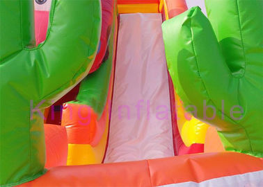 Scorrevole all'aperto del cortile dei bambini asciutti gonfiabili dello scorrevole della decorazione dell'automobile del fumetto dal PVC di Platone