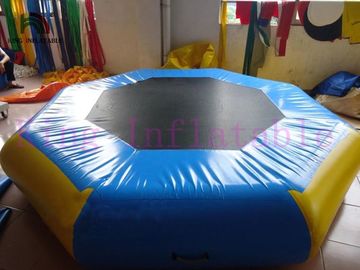Giocattolo gonfiabile del blu/giallo 3m diametro dell'acqua del parco del trampolino del PVC per il parco dell'acqua