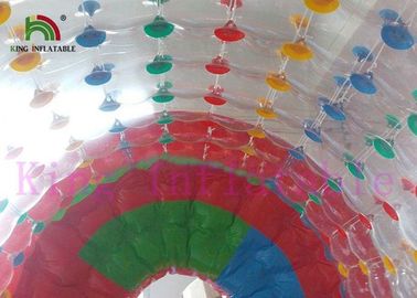 Giocattolo variopinto/rullo dell'acqua di esplosione con il diametro lungo TPU/del PVC 2.8m x 2.4m