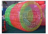 3m Long * 2.4 Dia Red / Green Inflatable Water Toy / Water Rolling Ball For Amusement