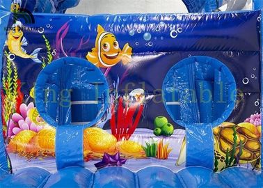Il mondo variopinto del mare scherza la corsa ad ostacoli gonfiabile dei giocattoli dell'interno con i materiali ignifugi del PVC
