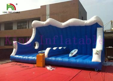 Giocattolo gonfiabile blu/bianco di sport dei giochi 0.55mm del mare gonfiabile praticante il surfing simulato del PVC