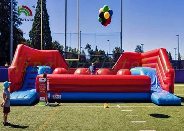 Giochi senza piombo di sport/corsa ad ostacoli e scorrevole gonfiabili rossi o blu di esplosione
