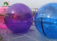 Grande passeggiata gonfiabile porpora/blu del PVC di 1.0mm sul diametro della palla 2m dell'acqua per lo stagno o il lago