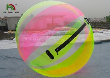 L'arcobaleno ha colorato palla di camminata dell'acqua gonfiabile del PVC/TPU di 1.0mm, palla di Zorb dell'acqua per i bambini
