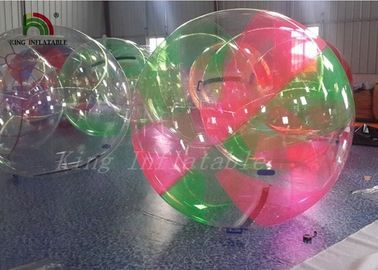 L'arcobaleno ha colorato palla di camminata dell'acqua gonfiabile del PVC/TPU di 1.0mm, palla di Zorb dell'acqua per i bambini
