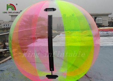 L'arcobaleno ha colorato palla di camminata dell'acqua gonfiabile del PVC/TPU di 1.0mm, palla di Zorb dell'acqua per i bambini
