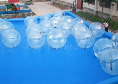 Chiara passeggiata gonfiabile trasparente TPU/del PVC sul Auto-supporto della palla dell'acqua per divertimento della famiglia