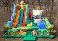 Parco di divertimenti gonfiabile di tema della giungla dei bambini con 2 anni di garanzia