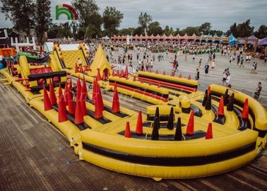 Giochi gonfiabili di sport EN14960/corsa ad ostacoli gonfiabile con il ventilatore del CE