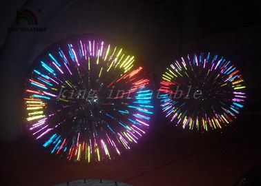 palla rossa gigante di spettacolo di danza di 3m con il materiale di Platone PVC/TPU da aria calda sigillata