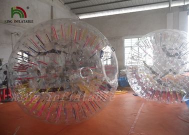 palla rossa gigante di spettacolo di danza di 3m con il materiale di Platone PVC/TPU da aria calda sigillata