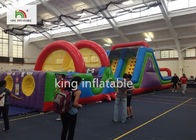 Piccoli giochi su misura di sport di ostacolo del PVC Inflatabel con lo scorrevole per tutte le età