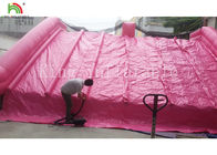 Giardino acquascivolo gonfiabile della tela cerata del PVC del PVC da 0,55 millimetri per colore rosa dei bambini su misura