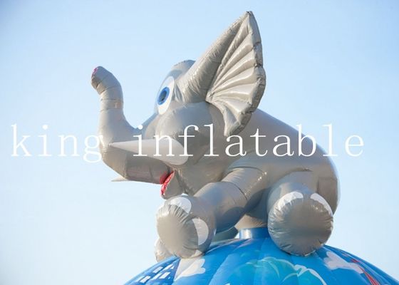 Castelli di salto gonfiabili dell'elefante del circo della tela cerata del PVC di 0.55MM