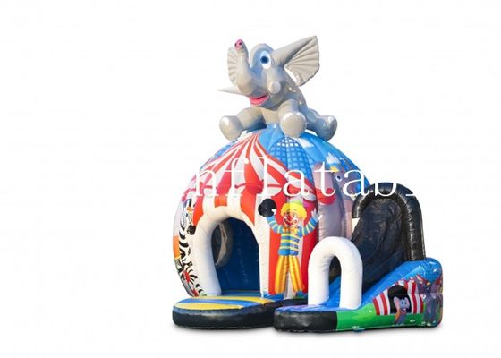 Castelli di salto gonfiabili dell'elefante del circo della tela cerata del PVC di 0.55MM