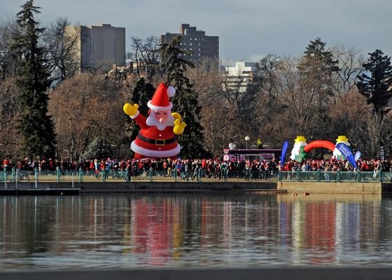 A prova di fuoco   festa di nylon Santa Claus gonfiabile di natale 210D