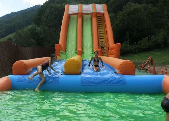 piscina di 0.55mm Plato Inflatable Water Slide With