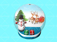 Pallone del globo della neve di Buon Natale di re Inflatable Advertising 3m