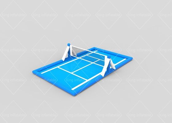 Gioco di galleggiamento PLATO Inflatable Volleyball Court blu dello sport acquatico