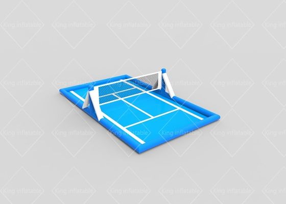 Gioco di galleggiamento PLATO Inflatable Volleyball Court blu dello sport acquatico