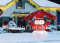I prodotti gonfiabili all'aperto di Natale 10m ventilano il pupazzo di neve saltato di festa