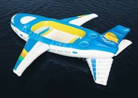 Acqua gonfiabile Toy Floating Airplane della tela cerata del PVC del blu 0.9mm grande