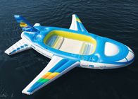 Acqua gonfiabile Toy Floating Airplane della tela cerata del PVC del blu 0.9mm grande