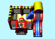 castello di salto di tema del FireTruck dei bambini della tela cerata del PVC di 0.55mm