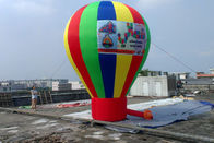Palloni di pubblicità gonfiabili giganti dell'arcobaleno su ordinazione per gli eventi di promozione