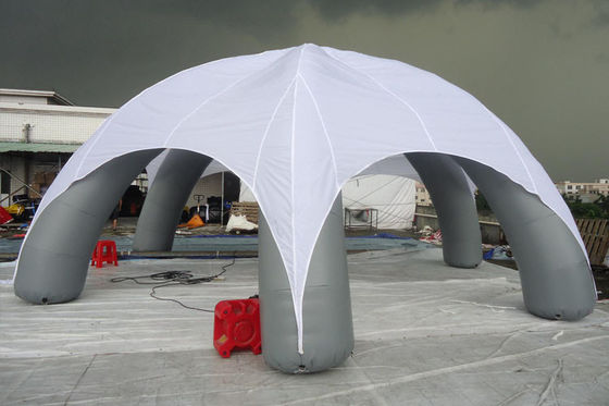 Tenda gonfiabile di evento del ragno su ordinazione del PVC con il tetto stampato bianco per la pubblicità